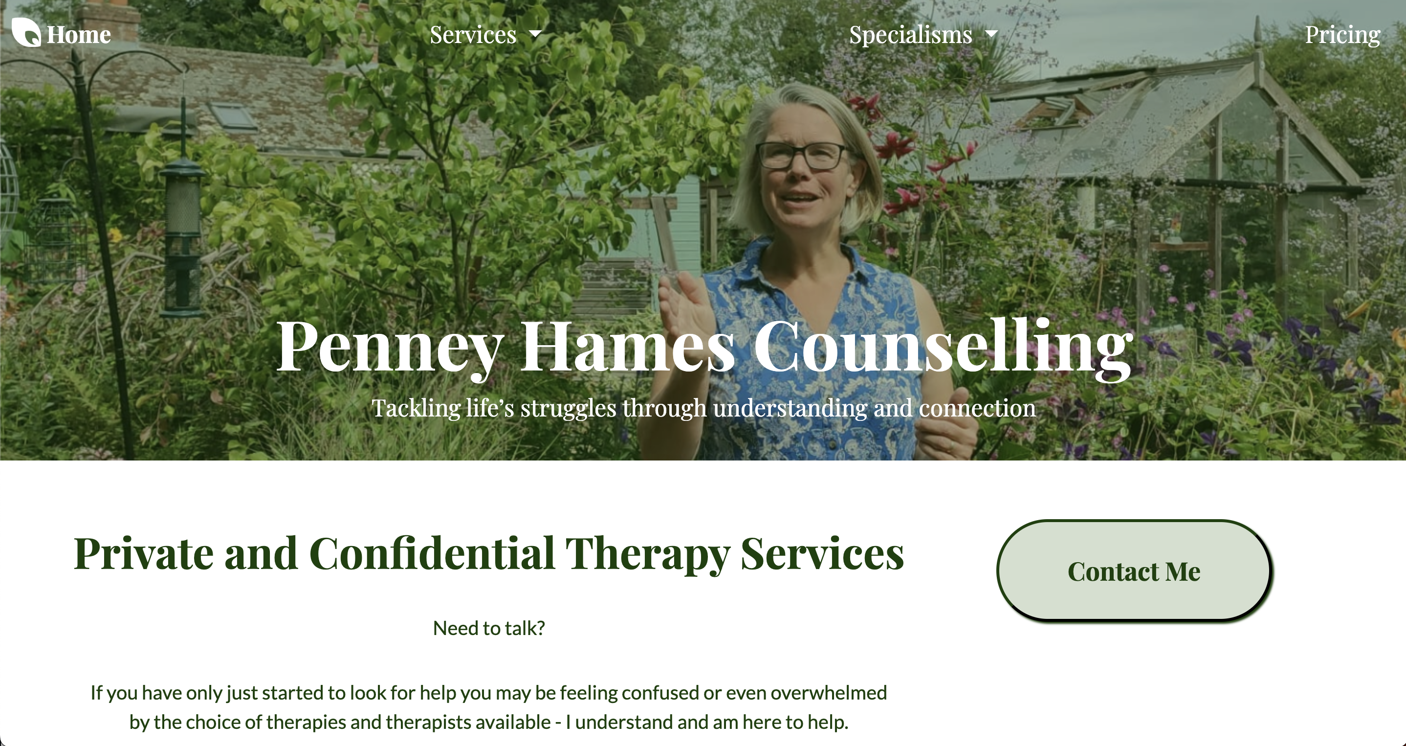 Counselling Website preview